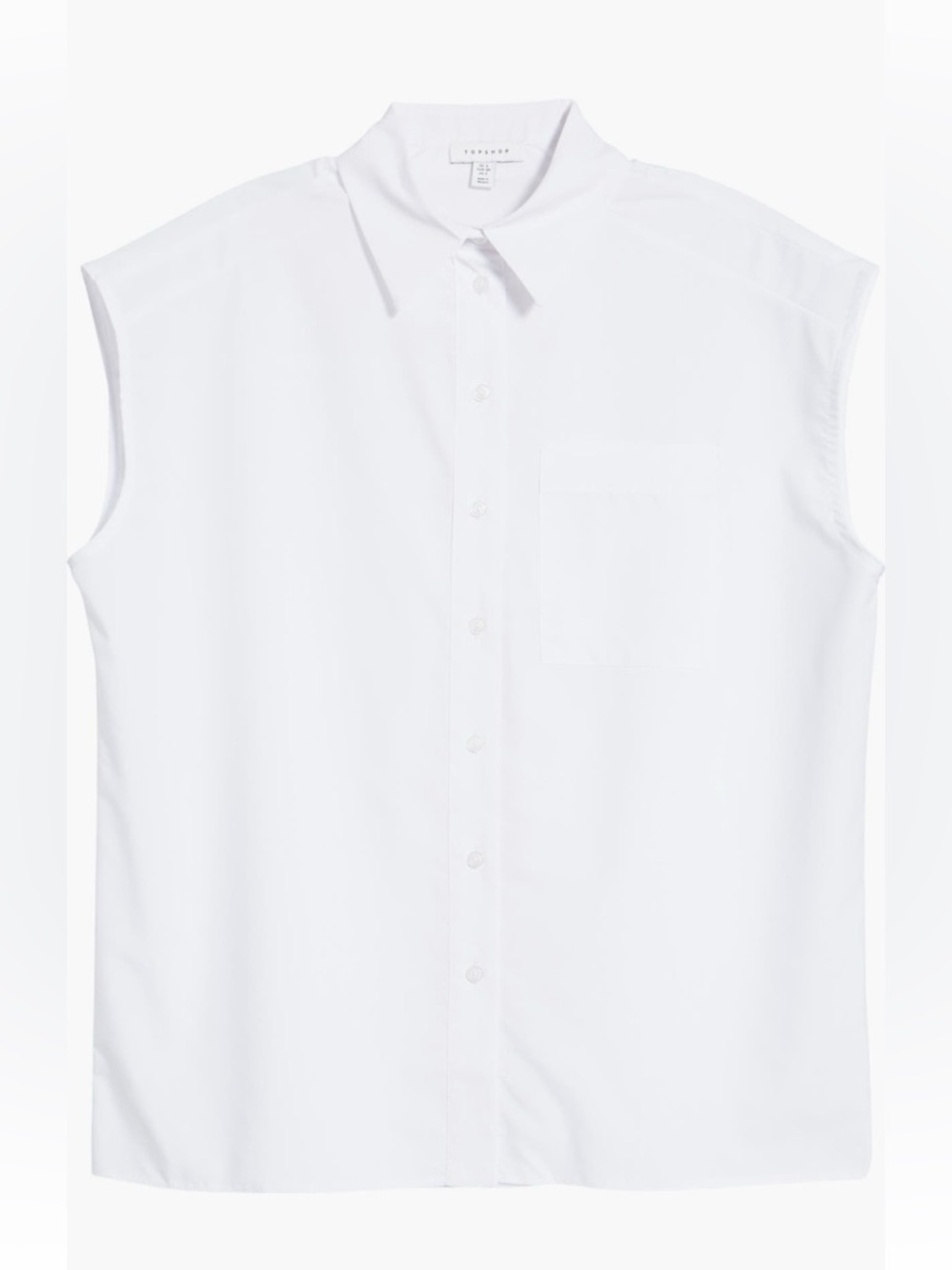 Topshop Sleeveless button up